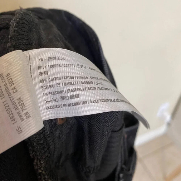 Abercrombie & Fitch‎ The 90s Relaxed Cutoff High Rise Shorts Curve Love Sz 32 14 - Picture 9 of 10